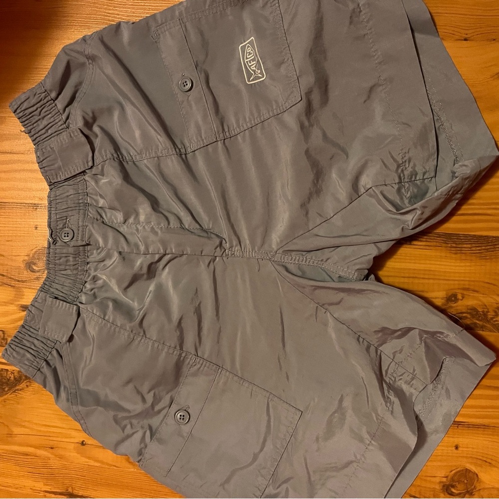 AFTCO Gray Cargo Shorts with Durable Fabric